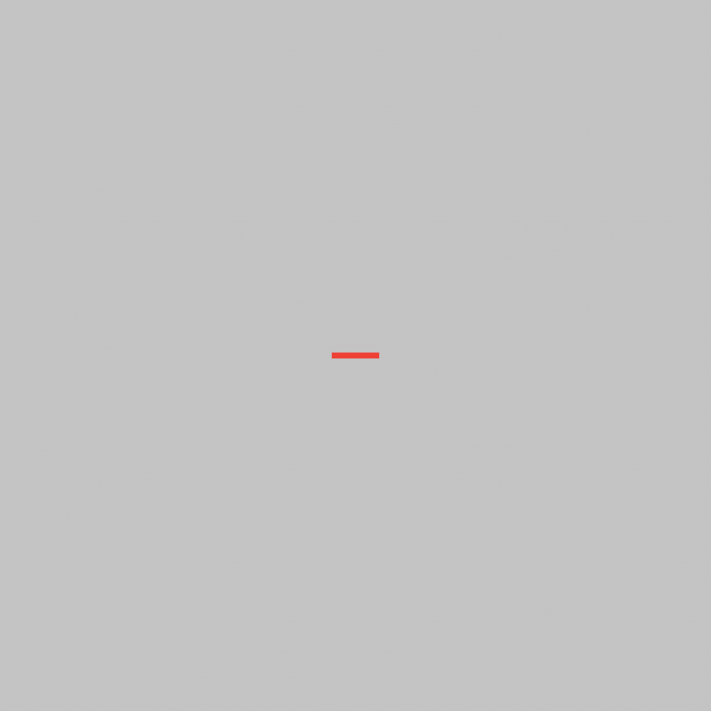 A single wide, red rectangle sits in the middle of a grey square canvas.